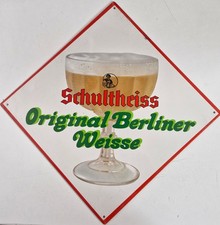 Blechschild schultheiss rigina gebraucht kaufen  Bad Lauterberg im Harz