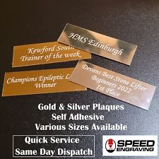 Engraved trophy plate for sale  WOKING