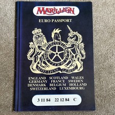 Signed marillion tour for sale  CHESTERFIELD