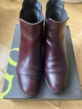 Burgundy leather chelsea for sale  LONDON