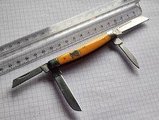 Messer BOKER PLUS 440C Congress Yellow Gelb ( 4 Klingen ) 0557 Solingen Germany, usado comprar usado  Enviando para Brazil