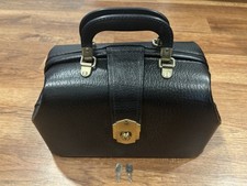 Bolsa médica vintage de couro preto por Professional Case Inc. I-35314 com chaves comprar usado  Enviando para Brazil