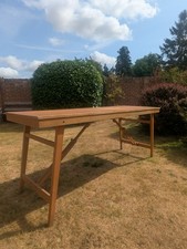 Vintage wooden trestle for sale  ROSS-ON-WYE