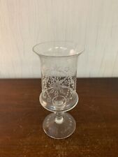 Vaso De Pie Grabado En Cristal, usado comprar usado  Enviando para Brazil