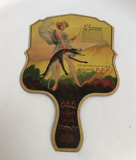 Ventilador de papel publicitário vintage Diana Artemis 666 alívio frio  comprar usado  Enviando para Brazil