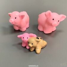 3 szt. Fisher Price Little People Gospodarstwo Stodoła Zwierzę Różowa świnia Prosiaczek Dziecko Mama Zabawki na sprzedaż  Wysyłka do Poland