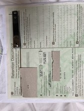 Retention documents for sale  BURY