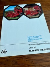 Folheto Massey Ferguson 31 86 combinado em francês FCCA24 comprar usado  Enviando para Brazil
