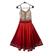 Vestido/saia de festa dança bordado sem mangas vermelho GG comprar usado Vestido/saia de festa dança bordado sem mangas vermelho GG comprar usado  Enviando para Brazil