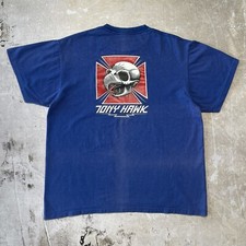 Camiseta Vintage Anos 80 Tony Hawk M/L Powell Peralta Skate Ponto Único EUA, usado comprar usado  Enviando para Brazil