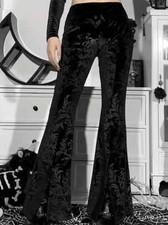 Black floral velvet for sale  PORTSMOUTH