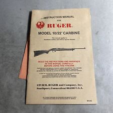 Firearm History: Instruction Manual for Ruger Model 10/22 Carbine / SS comprar usado  Enviando para Brazil