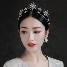Acessórios de cabelo vintage para tiaras coroa europeia strass princesa comprar usado  Enviando para Brazil