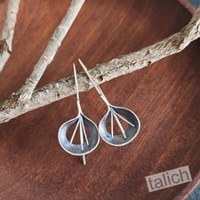 Brincos de prata esterlina 925 feitos à mão flor gota longa boho exclusivo lindo, usado comprar usado  Enviando para Brazil