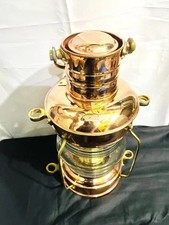 Lanterna decorativa náutica estilo vintage lâmpada âncora bronze e cobre lâmpada a óleo comprar usado  Enviando para Brazil