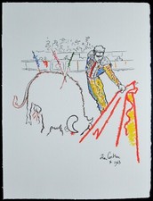 Superbe lithographie jean d'occasion  Perpignan-
