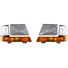 Usado, Conjunto de faróis para 1998-2000 Ford Ranger lado esquerdo e direito com luzes de canto comprar usado  Enviando para Brazil