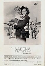 Pubblicita 1953 sabena usato  Biella