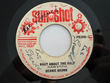 Reggae 45 - Dennis Brown/Soul Syndecate "What About The Half" Sunshot NM HEAR comprar usado  Enviando para Brazil