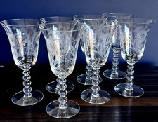 Set floral etched for sale  Cary