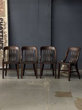 Conjunto de quatro cadeiras antigas de biblioteca, cadeiras de júri de madeira maciça, cadeiras de mesa antigas comprar usado  Enviando para Brazil