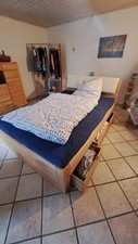 Bett 140x200 massivholz gebraucht kaufen  Kalletal