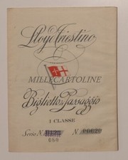 Lloyd triestino biglietto usato  Roma