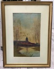 Ancienne huile paysage d'occasion  Vannes