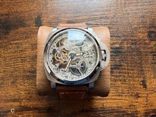  Relógio mecânico esqueleto sob medida pulseira feita à mão comprar usado  Enviando para Brazil
