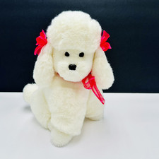 Vintage 1985 24K Puff Polar Vintage Poodle Branco Cachorro Andrea Pelúcia 11” Coreia comprar usado  Enviando para Brazil