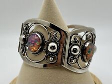 Pulseira painel opala fogo vintage RJR México 925 prata esterlina comprar usado  Enviando para Brazil