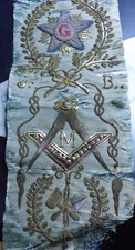 Broderie maconnique soie d'occasion  Valbonne