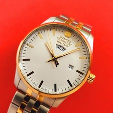Relógio militar Wenger data do dia dois tons com pulseira 01.9041.214 suíço masculino comprar usado  Enviando para Brazil