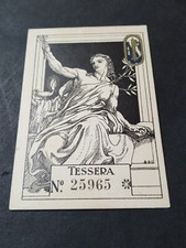 Tessera conf. naz. usato  Roma