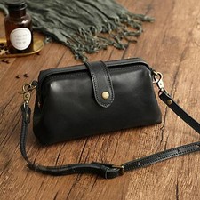 Bolsa de couro de vaca NATURAL Itália, pequena bolsa de ombro vintage, mão marrom camelo, usado comprar usado  Enviando para Brazil