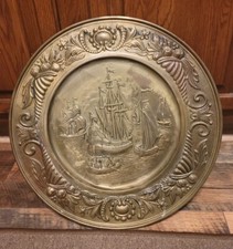brass wall hanging plate for sale  Windber