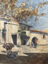 Ancienne huile panneau d'occasion  Vannes