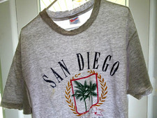 Camiseta ponto único G/XL vintage meados dos anos 90 San Diego CA thrashed surf skate punk comprar usado  Enviando para Brazil