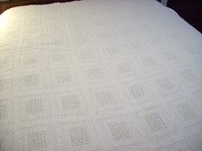 Cobertor térmico vintage Queen 100% algodão padrão waffle branco EUA comprar usado  Enviando para Brazil
