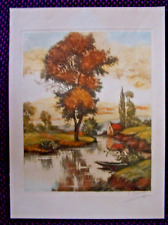 Gravure impression eau d'occasion  Poix-du-Nord