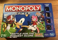 Monopoly Gamer Sonic The Hedgehog Hasbro Sega jogo de tabuleiro completo excelente comprar usado  Enviando para Brazil