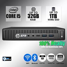 Computador HP Micro Desktop PC i5, Até 32GB de RAM, SSD 1TB, Windows 10/11 WiFi, usado comprar usado  Enviando para Brazil