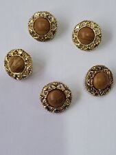 Buttons gold coloured for sale  WELSHPOOL