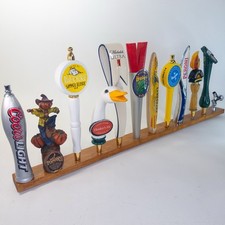 Lote de 12 torneiras de cerveja cabo de parede madeira 36” display decoração de bar Mancave comprar usado  Enviando para Brazil