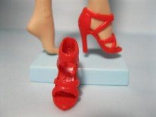 BARBIE DOLL CLÁSSICO PÉ VERMELHO OT TIRAS Salto Alto Sandálias Sapatos Tiras comprar usado  Enviando para Brazil