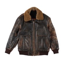 Vintage leather bomber d'occasion  Expédié en Belgium