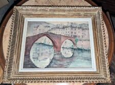 Tableau ancien aquarelle d'occasion  Bardos