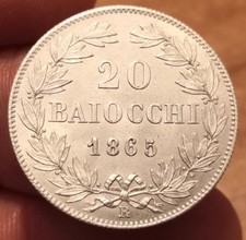 Moneta baiocchi 1865 usato  Olbia