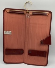 Vintage Hickok Couro Masculino Gravata no Pescoço Estojo de Viagem Cabide Pendurado Fecho de Pressão (3) comprar usado  Enviando para Brazil