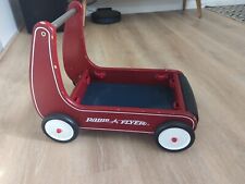 Antigo Radio Flyer Classic Walker Wagon Criança empurrar Carrinho Em Madeira Retrô Vermelho comprar usado  Enviando para Brazil